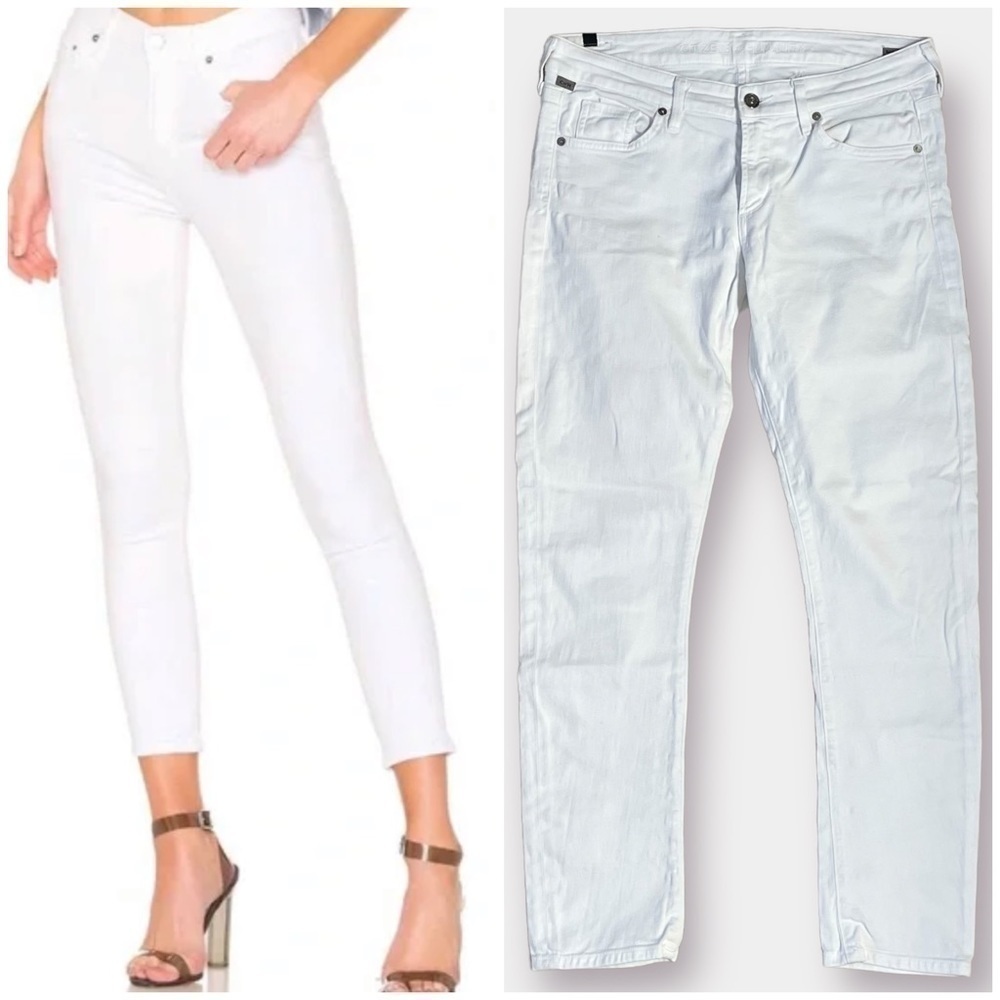 NEW Citizens of Humanity Mid Rise Slim White Jeans Size 29